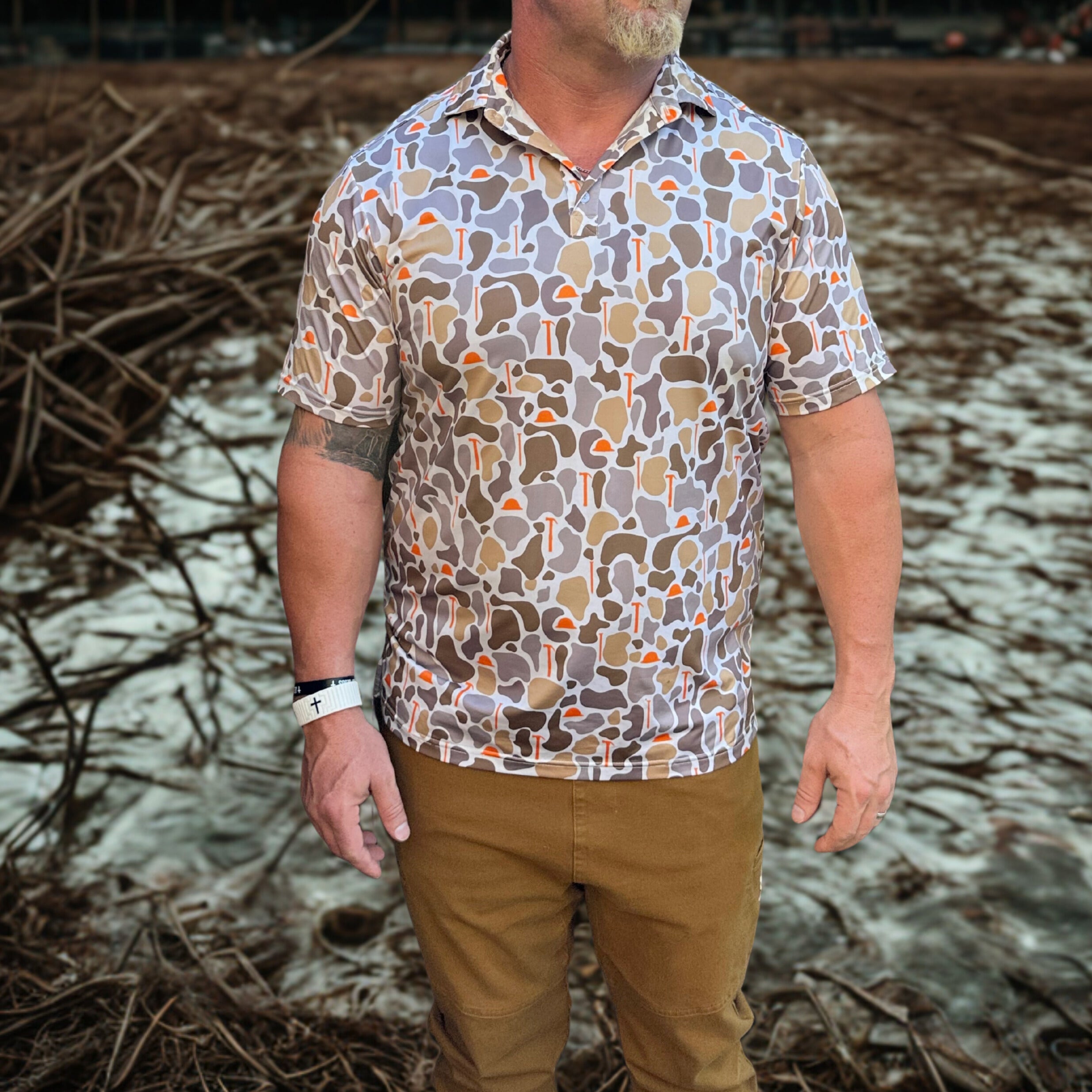 The OG Performance Polo – Construction Camo