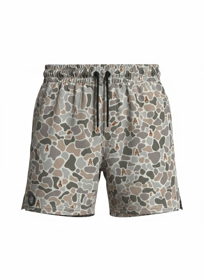 The Oil-Patch Camo Athletic Shorts
