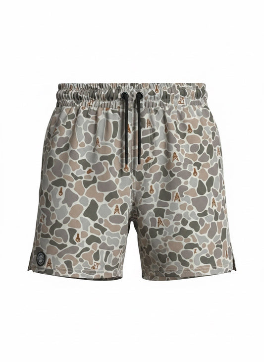 The Oil-Patch Camo Athletic Shorts