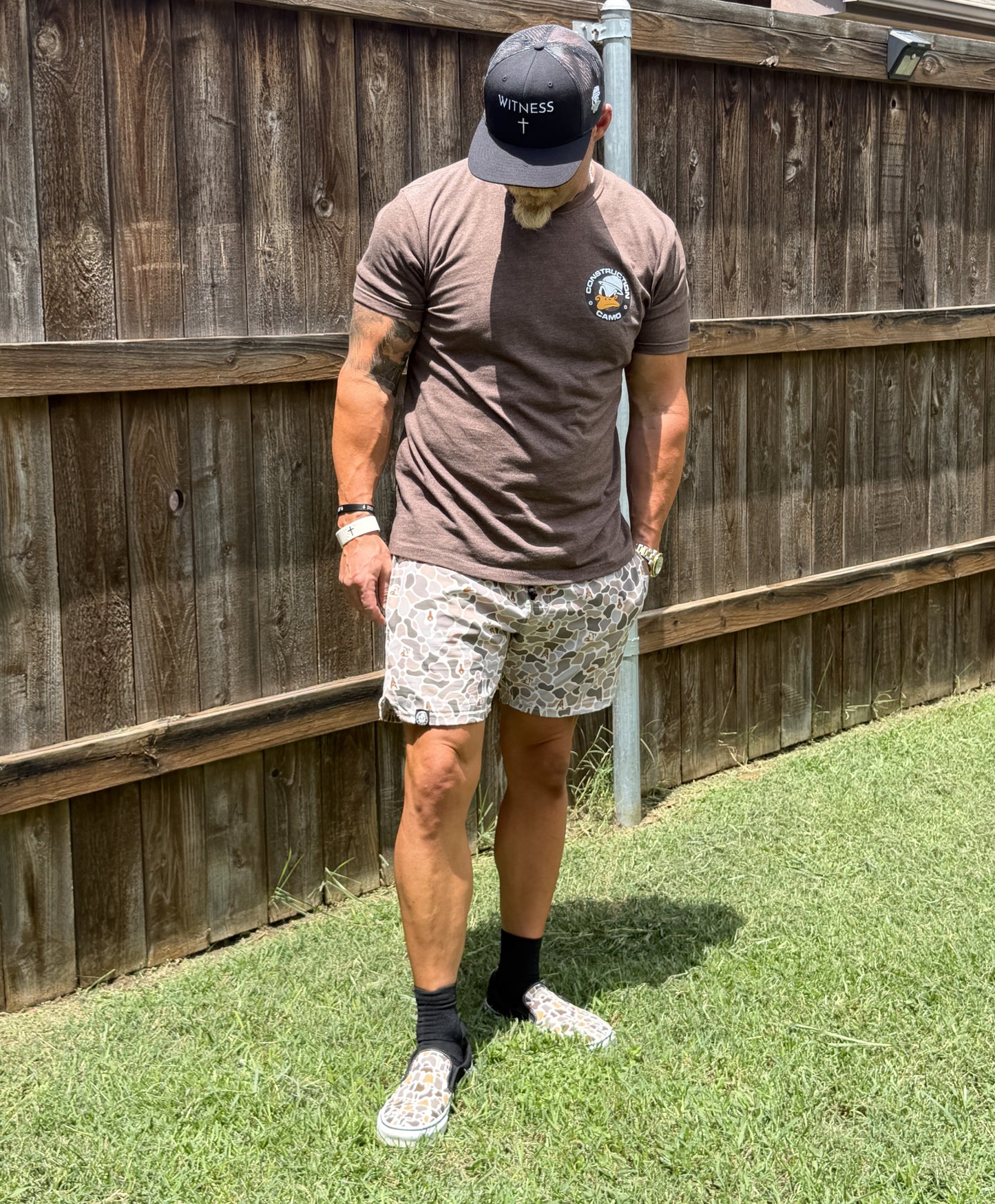 The Oil-Patch Camo Athletic Shorts