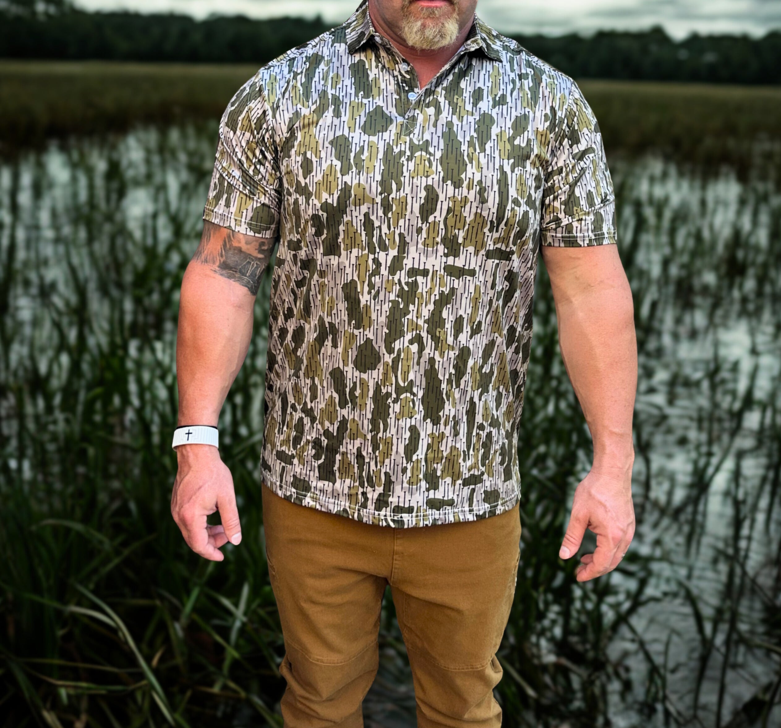 ScrewLands Performance Polo – Construction Camo