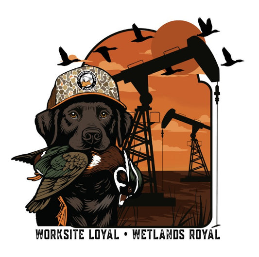 Worksite Loyal - Wetlands Royal Sticker - 4.2" x 4"