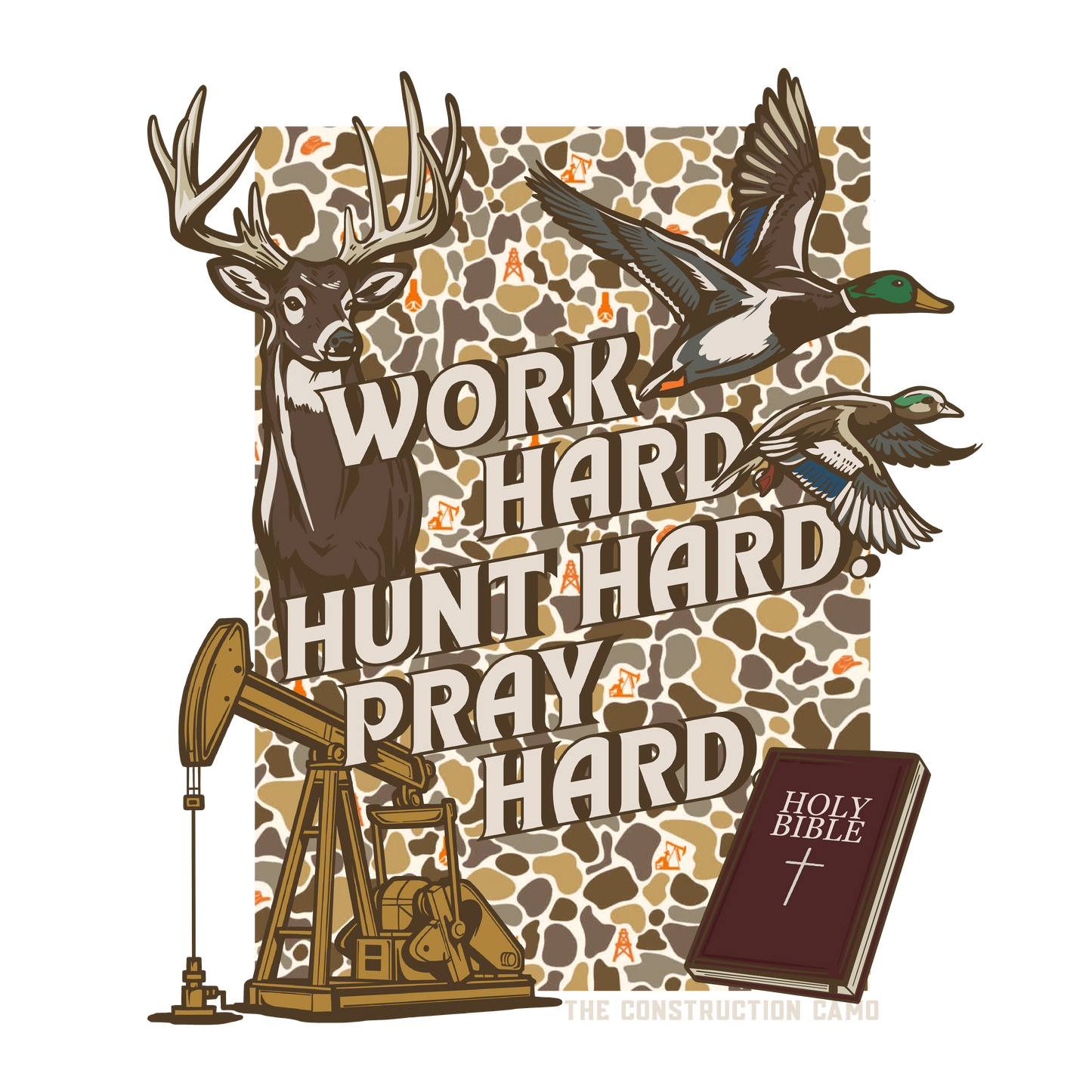 Work Hard, Hunt Hard, Pray Hard T-Shirt